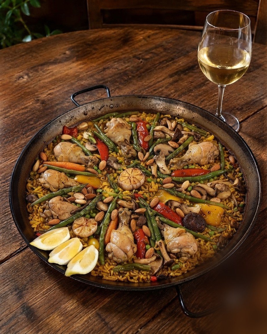 Arroz con Pollo, Verduras y Setas La Sabika Ibiza
